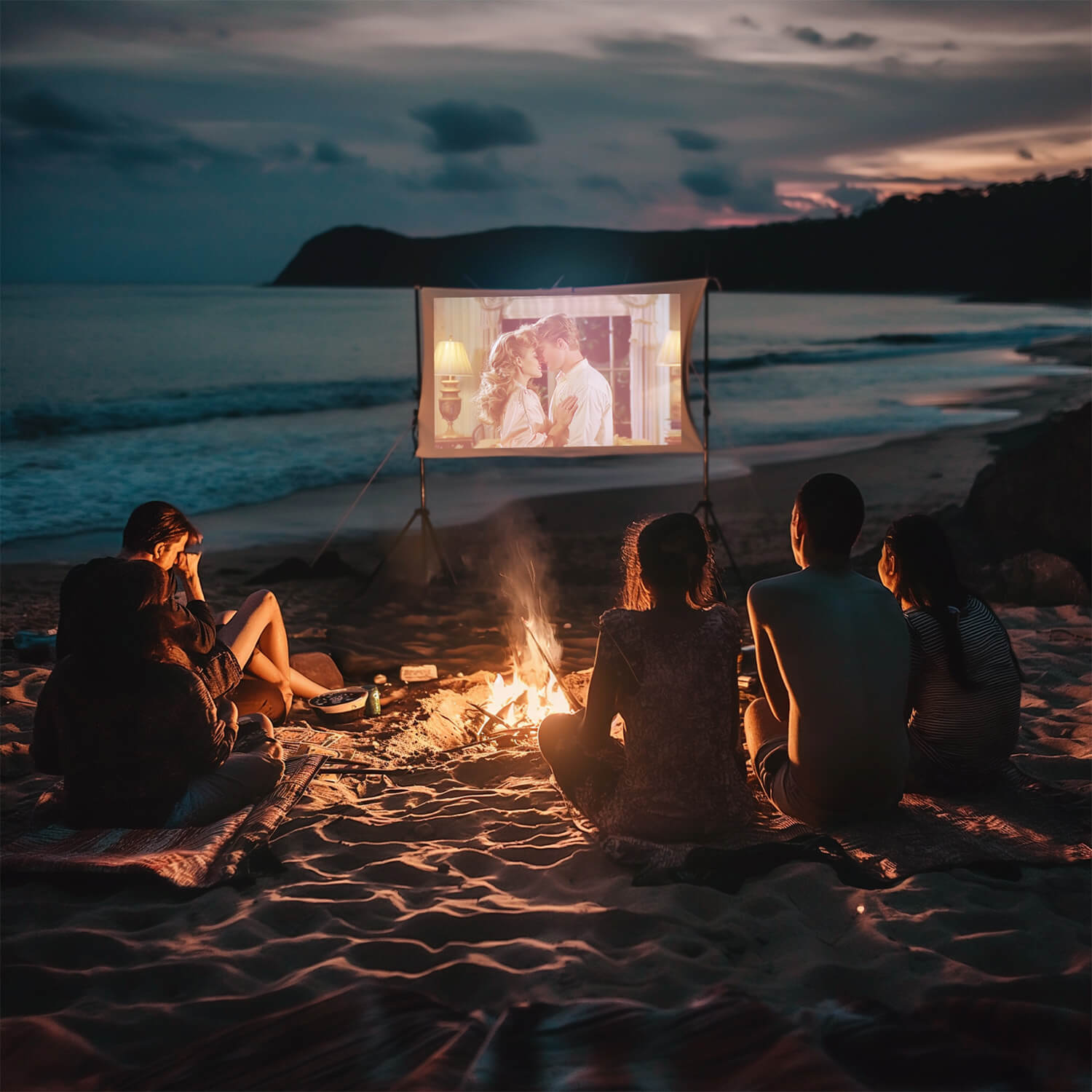 Cinéma Intelligent Portable Obtenez un Projecteur de Cinéma 4k + CADEAU : 2 Haut-Parleurs + 1 Télécommande