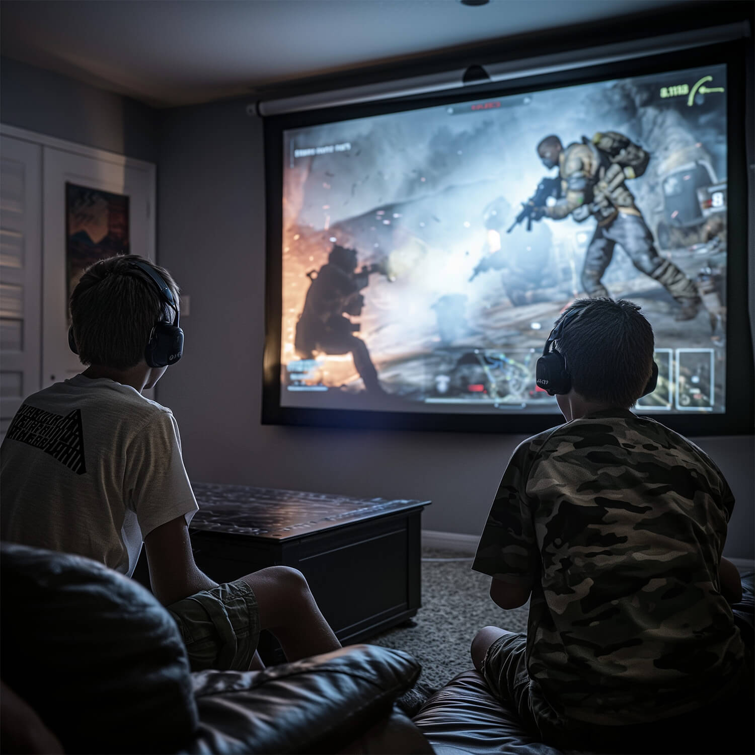 Cinéma Intelligent Portable Obtenez un Projecteur de Cinéma 4k + CADEAU : 2 Haut-Parleurs + 1 Télécommande