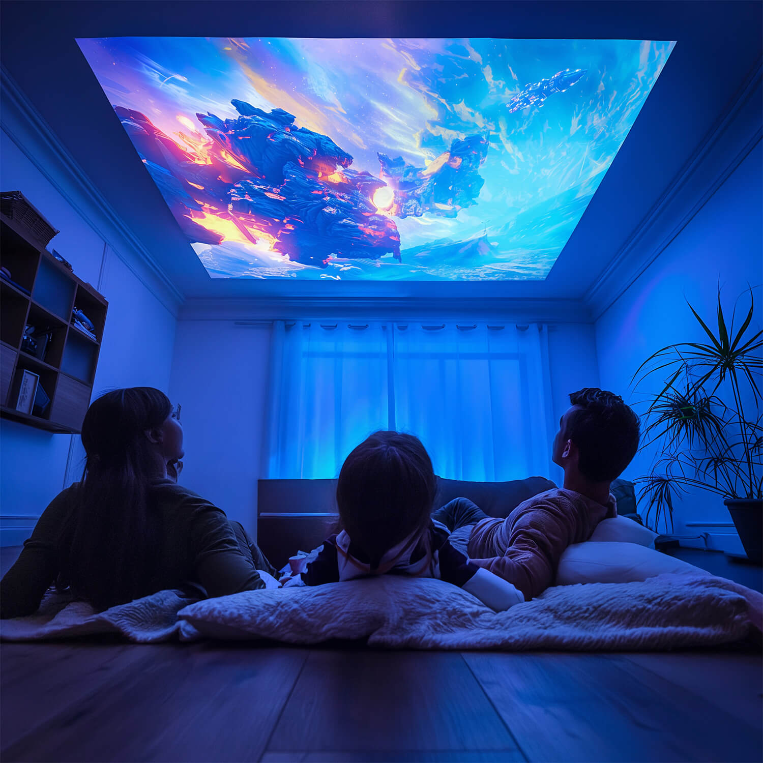 Cinéma Intelligent Portable Obtenez un Projecteur de Cinéma 4k + CADEAU : 2 Haut-Parleurs + 1 Télécommande