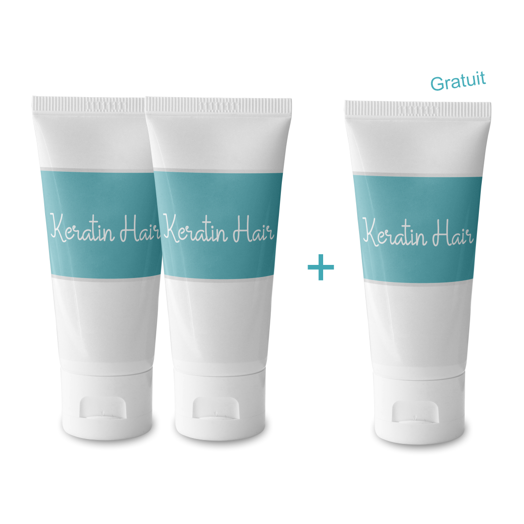 Masque Cetin et Brillance - Keratin Hair [2+1 GRATUIT]